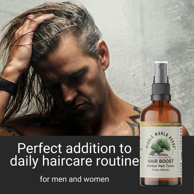 Hair Boost - herbal tonic with Rosemary, Chamomile, Nettle and Lavender. Ultimate hair loss Comfort for strong, silky and shiny hair