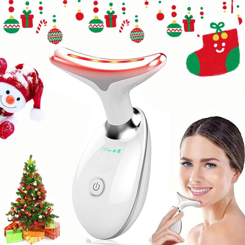 Neck Massager, Facial and Neck Massage Tool, Suitable for Facial, Neck and Leg Massage, for Women and Men, Facial Beauty Instrument for Thanksgiving Gift, Christmas Gift, Winter Gift Set