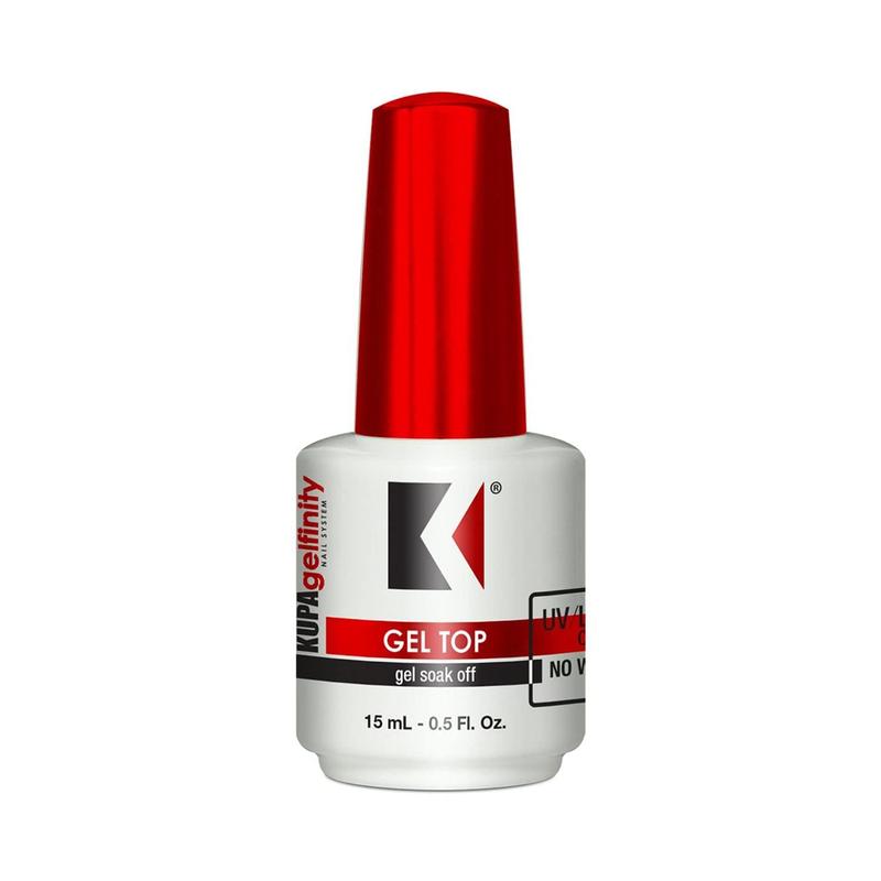 KUPA GelFinity - Soak Off Gel - Top Coat Glossy Finish (No-Wipe) 0.5 Fl Oz, 1 pack Nail Nail Art Nail Care Nail Polish