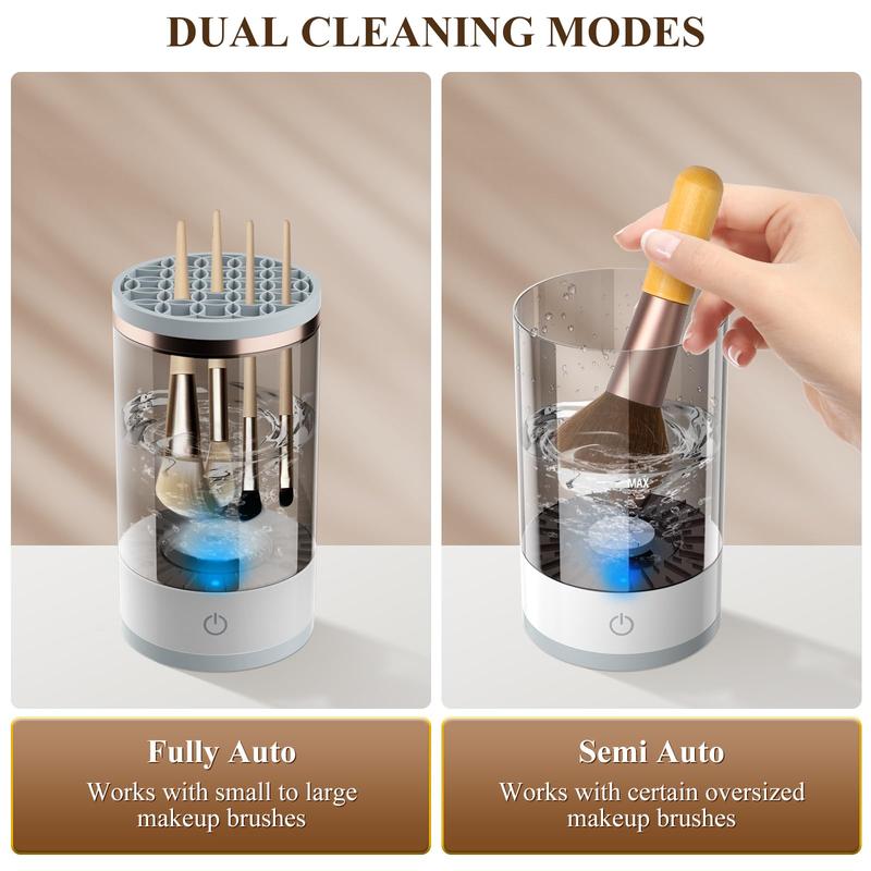 Electric Makeup Brush Cleaner, Automatic Brush Washer, Makeup Brush Cleaning Machine, Makeup Tool Cleaner for Daily Use, Christmas Gift