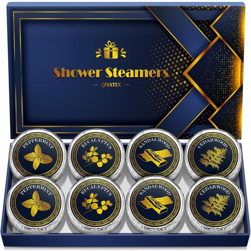 Shower Steamers Aromatherapy, Christmas Gifts for Women Stocking Stuffers, Birthday Gifts for Women, Mom,  SPA   Relaxation Stress Relief Shower Bombs (8 Scents)