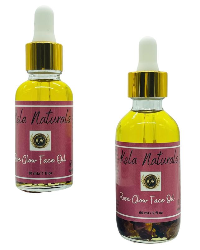 Rose Glow Face oil All natural (face oil) for Dry Skin, bright and smooth appearance  Daily Skincare Skin Repair Comfort Serums