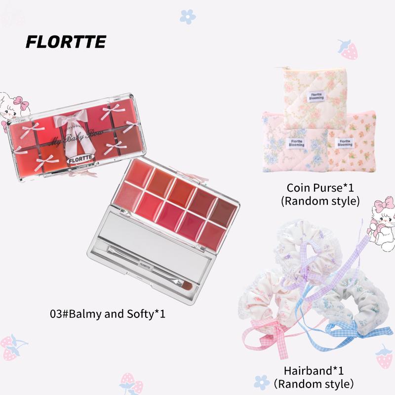 FLORTTE Peng Peng Princess Jelly Lip Gloss Palette Mini Gift Set