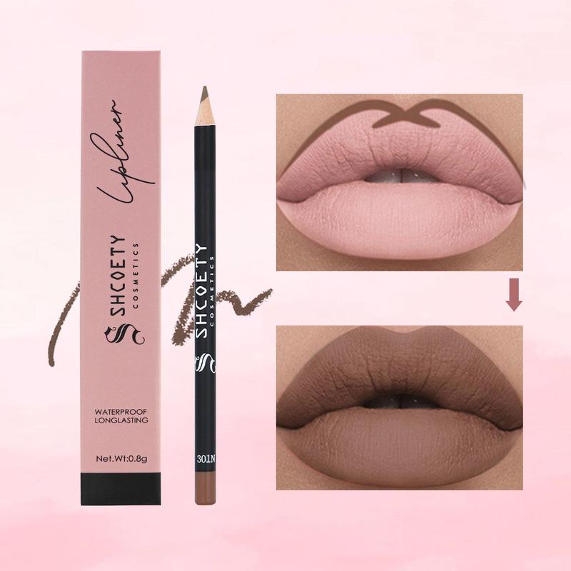 Long Lasting Matte Lip Liner, Waterproof Non-stick Cup Lipliner, Girls and Women Makeup Accessories, Suitable for All Occasions Lip Makeup