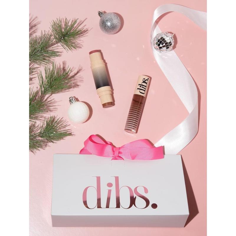 Gloss & Glow Duo Kit - Limited Edition Makeup Set Featuring DIBS Cream Bronzer & Blush Duo & Go To Glossy Balm Lipgloss