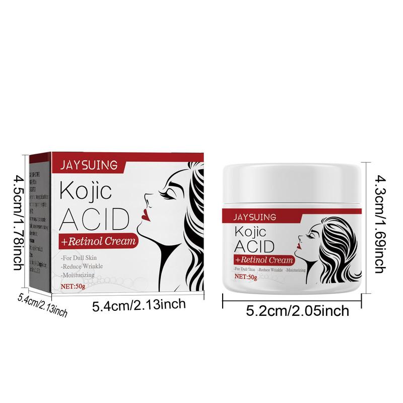 Kojic Acid & Retinol Moisturizing Cream, Firming Hydrating Face Moisturizer, Comfort Facial Soothing Skin Care Lotion, Summer Gift