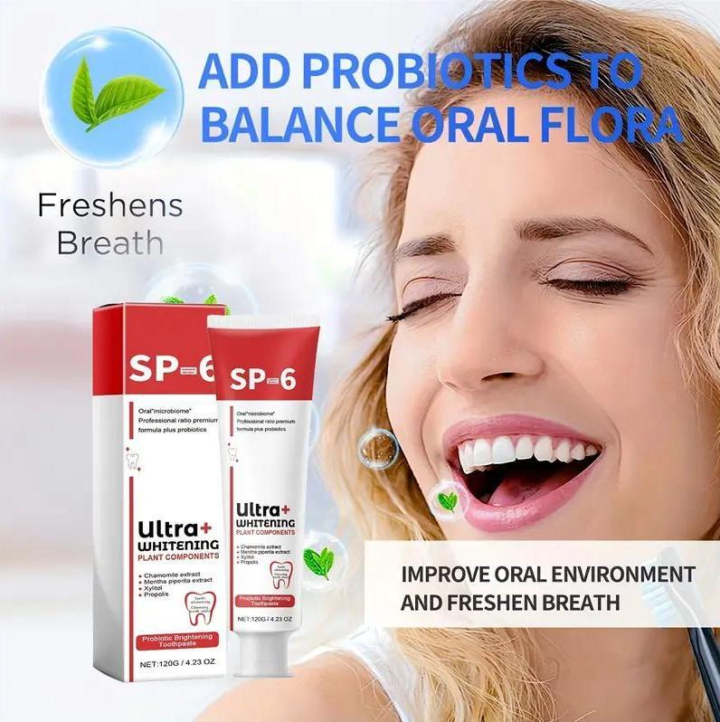 3pcs Toothpaste SP-6 Oral HealthManagement, Fresh Breath，Probiotic  Toothpaste, Deep Cleaning Care Toothpaste