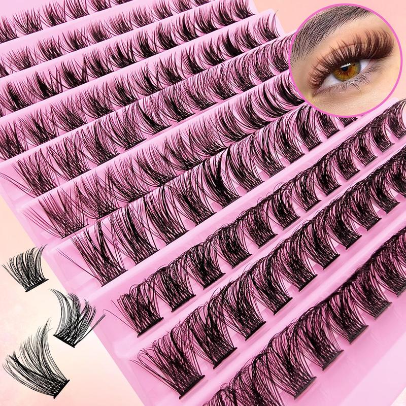 Mixed Length Individual False Eyelashes (120pcs set), Natural Curling Eye Makeup Strip Lashes, Segmented Eyelash for Lashes Extensions, False Eyelashes for Women and Girls Eye Makeup Enhancement