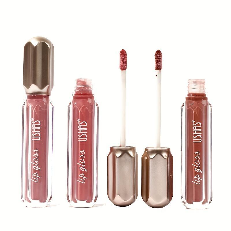 Long Lasting Lip Gloss Set, 6 Counts set Moisturizing Lip Glaze, Glossy Lip Glaze Stick, Plumping Lip Oil Lip Stick for Girls & Women