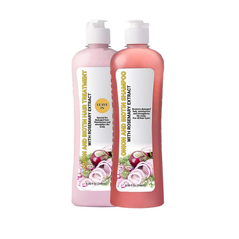 2024 New Onion and Rosemary Biotin Hair Conditioner Shampoo Care Set