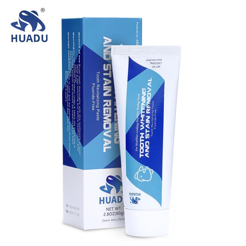 HUADU Promotes fresh breath and mouth for the whole family, powerfully repairs tooth enamel in seven days, fluoride-free, anti-periodontal, and suitable for those with sensitive teeth. Oral