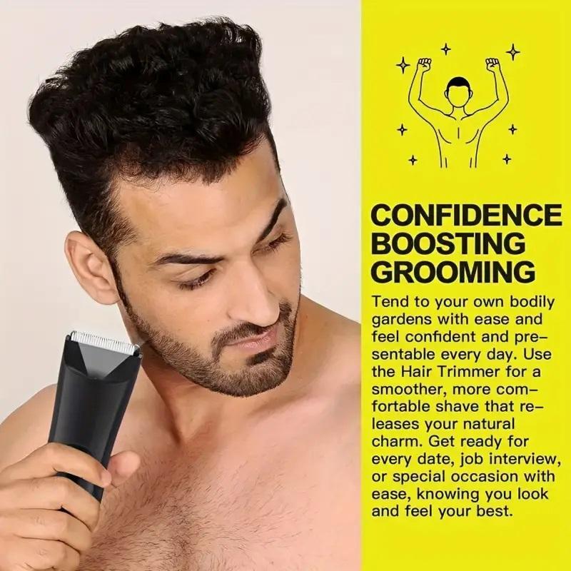 Electric LCD Display Hair Trimmer Kit, 1 Set Rechargeable LED Light Hair Clipper with Limited Comb & Charging Cable & Cleaning Brush for Men Stylists Barber