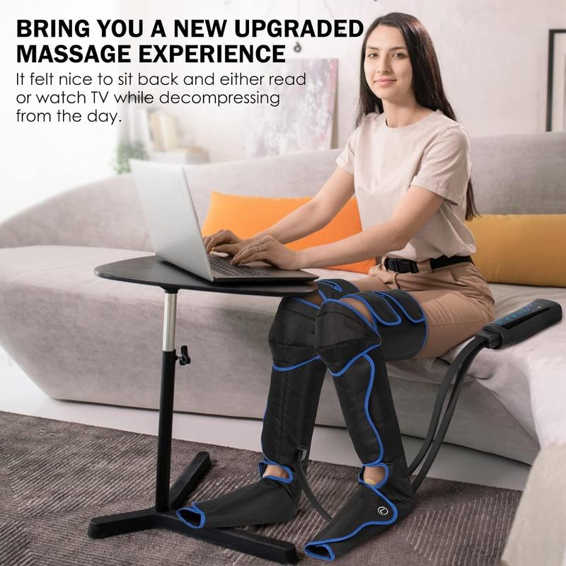 TOLOCO Leg Massager: 6 Modes & 3 Vibration Levels for Improved Circulation, Relaxation, and Comfort – Perfect for Stress Relief and Recovery