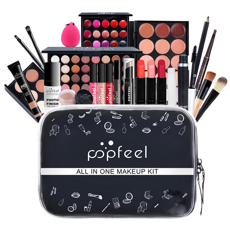 Makeup Full Gift Set for Women Beginners and Professionals, Include Makeup Brush, Eyeshadow Palette, Lip Gloss Set, Lipstick, Blush, Concealer, Mascara, Eyebrow Pencil, Foundation