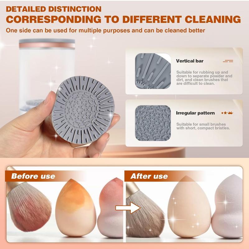 Christmas Electric Makeup Brush CleanerAutomatic Makeup Brush Cleaner MachineElectric Spinning Cleaner, Super-fast for MostSize Brush