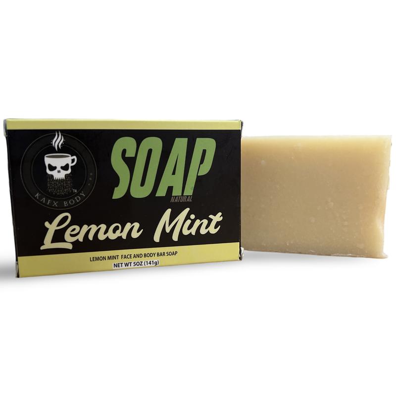 KAFX Lemon Mint Natural Face & Body Soap Body Care Body Wash Cleansing Organic Cleansing Organic