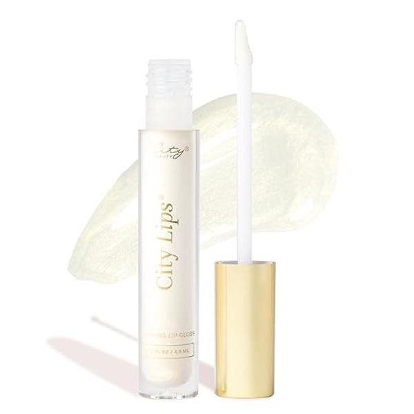 City Beauty City Lips Plumping Lip Gloss - High-Shine Gloss for Fuller, Younger-Looking Lips | Hydrating & Smoothing Lip Treatment Hyaluronic Acid