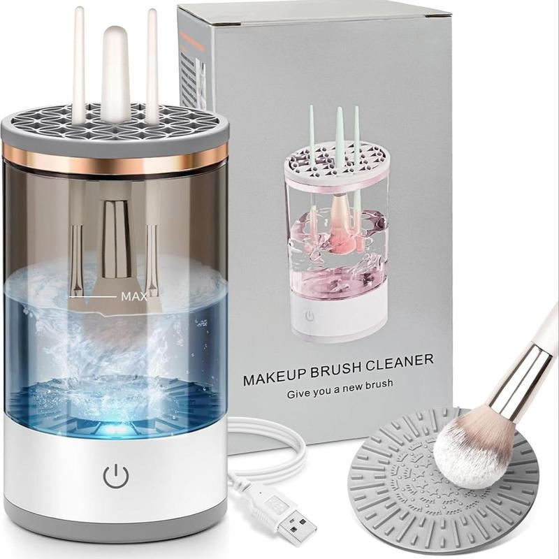 Christmas Electric Makeup Brush CleanerAutomatic Makeup Brush Cleaner MachineElectric Spinning Cleaner, Super-fast for MostSize Brush