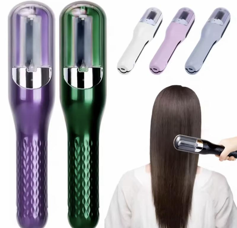 4V Rechargeable Lithium Battery Cordless Split End Hair Trimmer - Automatic, Portable, and Gentle for Damaged Hair Care -ABS Body Material, Easy to Use and Clean Comfort Lightweight