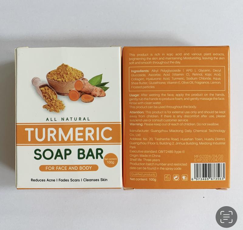 AGICEA Turmeric & Kojic Acid Brightening Soap, Kojic Acid Soap, Soap Body Care Body Wash Lemon Flawless Organic