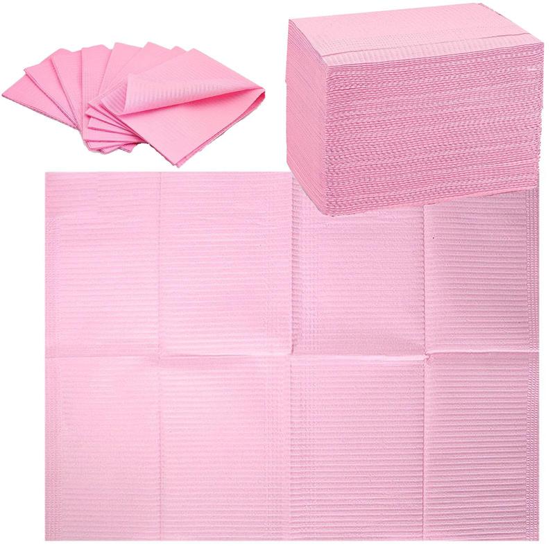 Nail Art Table Mats Disposable Nail Paper Towels,50PCS Pink Waterproof 3 Ply Nail Art Paper 13