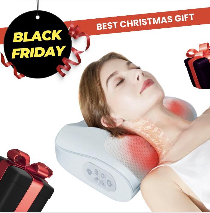  3D Shiatsu Massager for Shoulder Neck Waist Leg - Best Christmas Gift for Parents Wife Husband