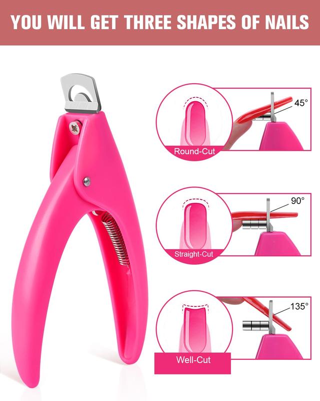 Professional Acrylic Nail Clipper with Magnetic Sizer - Precision Nail Cutters for Perfect Nail Tips, Ideal for Salon and Home Nail Art Enthusiasts