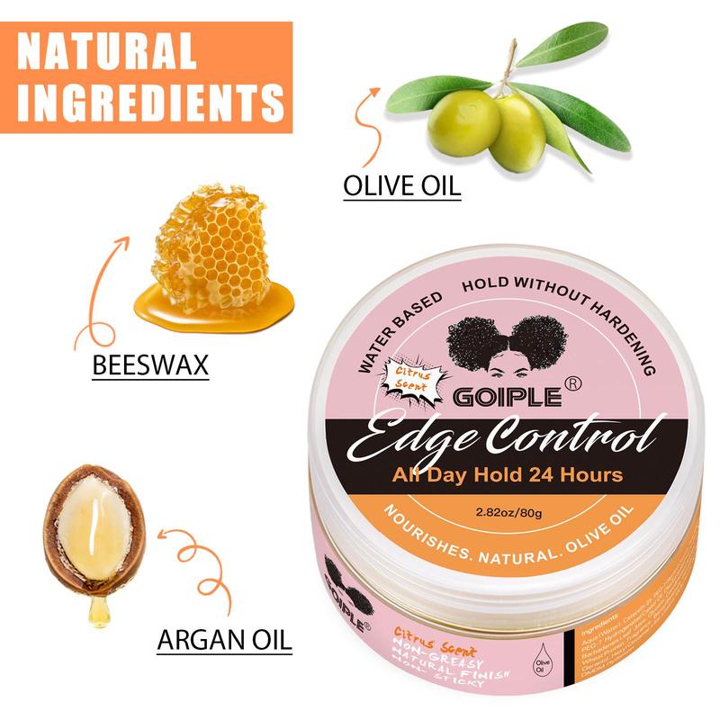 Edge Control Wax, Long Lasting Edge Control Cream, Hair Styling Product for Women, Hair Products