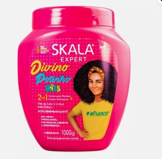 SKALA Hair Type 3ABC - Mais Cachos & Divino Potinho Combo - Hydrate Curls, Eliminate Frizz, For Curly Hair - 2-IN-1 Conditioning Treatment & Cream to Comb Conditioner Haircare