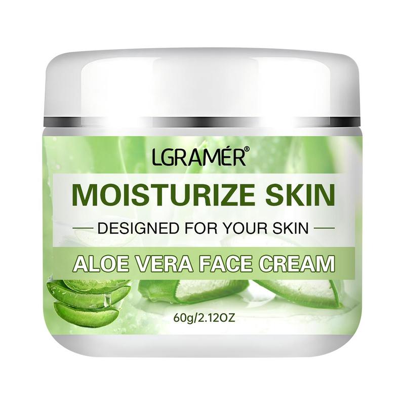 Aloe Vera Soothing Face Cream, Moisturizing Face Cream, Hydrating Face Moisturizer for Dry and Sensitive Skin, Suitable for All Skin Types