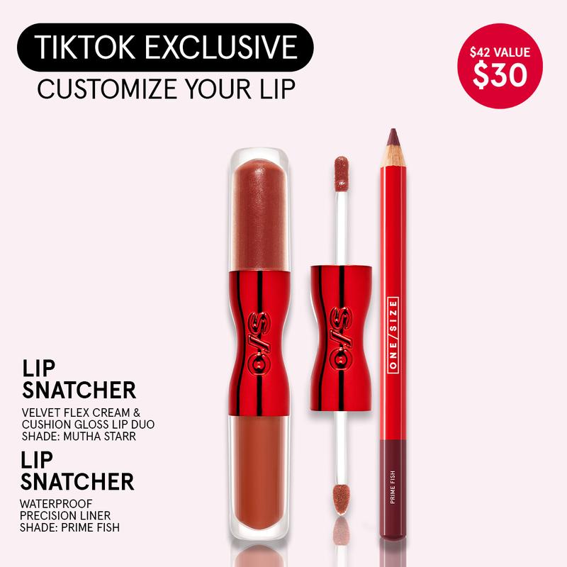 Givin' Lip Duo Value Set – Lip Snatcher Hydrating Lipstick & Gloss Duo + Waterproof Precision Lip Liner for Bold Lips | Lip Set