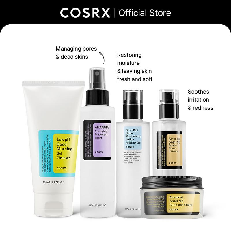 [COSRX Official] The COSRX Complete Korean Skincare Sets | SIMPLE AND EASY GLASS SKIN