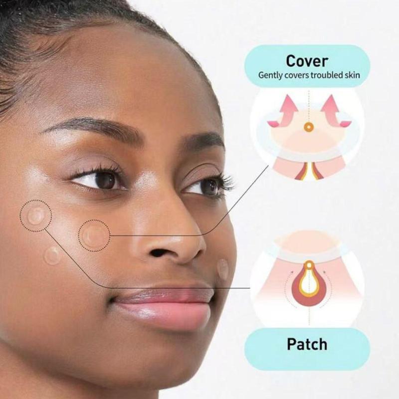 Round Shaped Hydrocolloid Acne Patches, 560pcs set Day & Night Use Acne Cover Patches, Skin Care Products for Women & Men, Christmas Gift