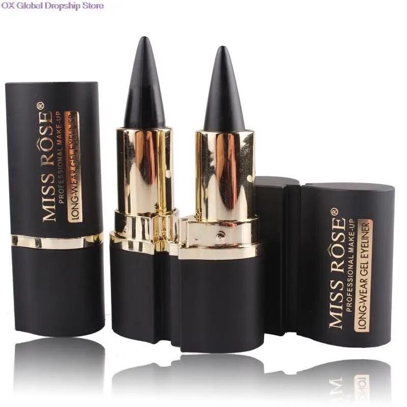 Wateroroof Makeup Eyes Pencil Longwear Black Gel Eye Liner Sticker Eyeliner Make Up EyeLiner Lapis De Olho Delineador Lipliner Water Proof Cosmetic Smooth