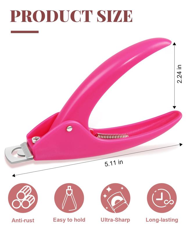 Professional Acrylic Nail Clipper with Magnetic Sizer - Precision Nail Cutters for Perfect Nail Tips, Ideal for Salon and Home Nail Art Enthusiasts