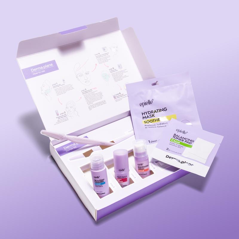 Dermaplane Starter Kit | Painless & Smooth Exfoliation | Safe Facial Renewal System