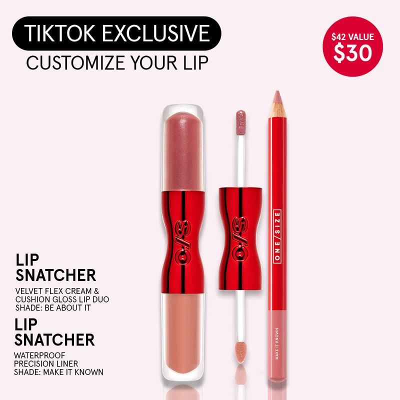 Givin' Lip Duo Value Set – Lip Snatcher Hydrating Lipstick & Gloss Duo + Waterproof Precision Lip Liner for Bold Lips | Lip Set