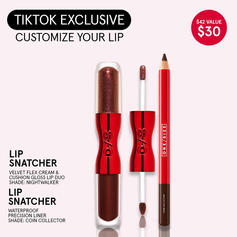 Givin' Lip Duo Value Set – Lip Snatcher Hydrating Lipstick & Gloss Duo + Waterproof Precision Lip Liner for Bold Lips | Lip Set