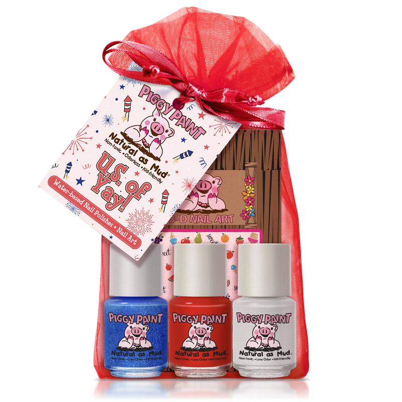 US of Yay Kids Nail Polish Gift Set by Piggy Paint Nail Art Nail Care Cutics Manicure