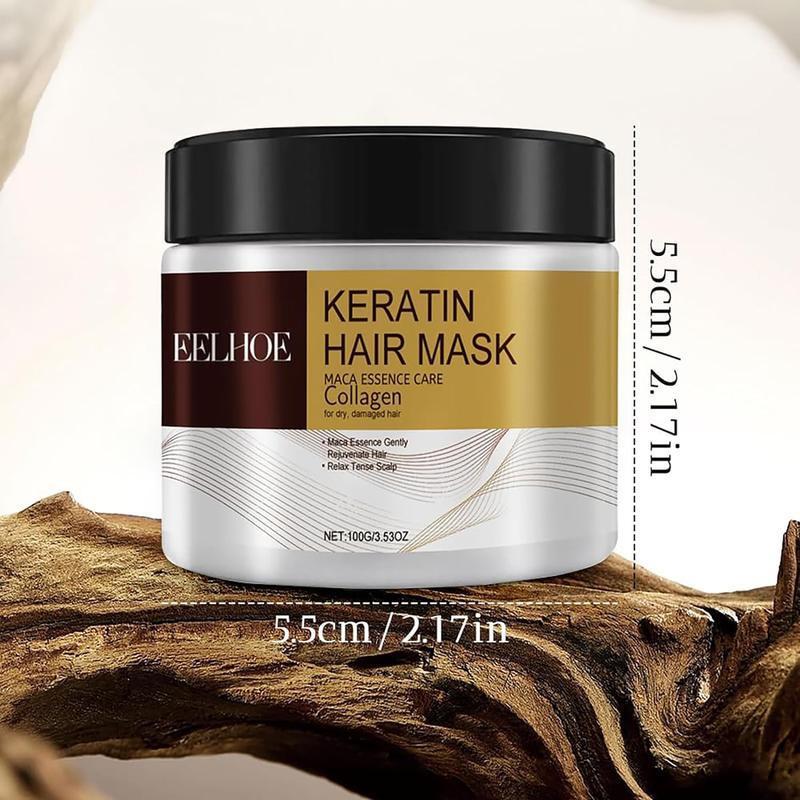 Keratin Hair Mask, 2 Counts set Moisturizing and Nourishing Hair Mask, Hair Care and Styling Products for Dry and Damaged Hair for Men and Women, Christmas Gift