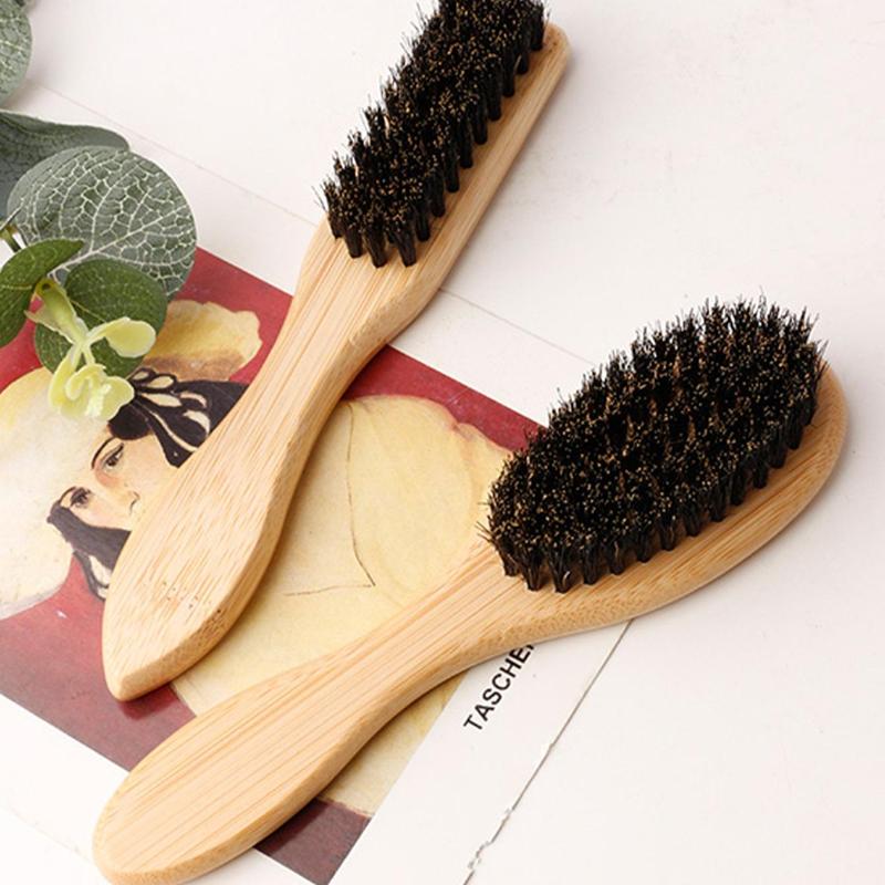 Wooden Hair Brush, Portable Mini Hair Styling Brush, Hair Care & Styling Tool for Men & Women, Heatless Styling Tool for Daily Use