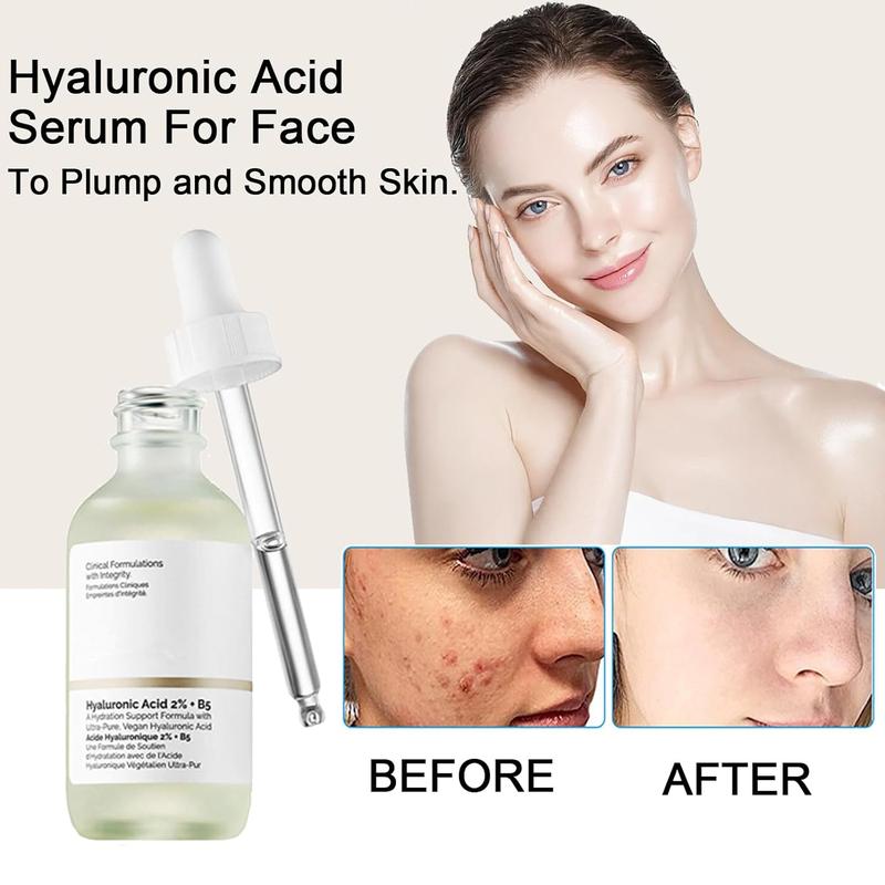 Acid 2% + B5,Face Moisturiser,  Acid Serum For Face Hydrated,  Acid Face Serum for Women Plump And Smooth Skin, Hyluronic Acid Serum For Face, Skin Care