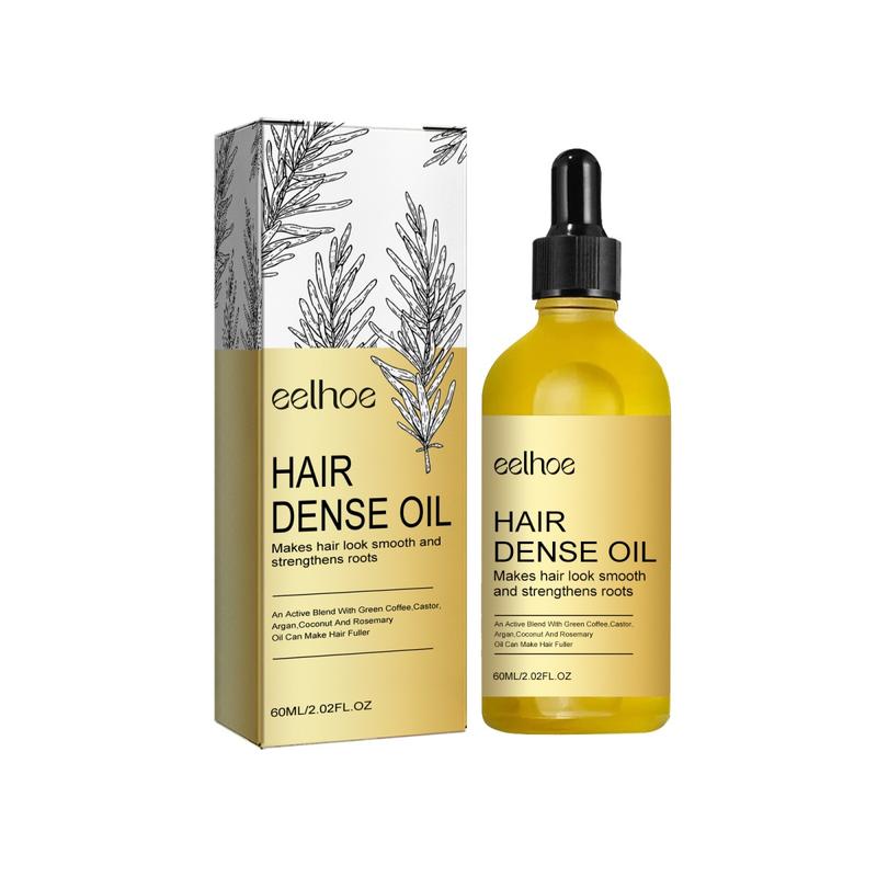 New packaging Rosemary Dense Hair Essential Oil, 2fl.oz Helps Thicken and Strengthen Hair, Relieves Damaged and Dryness, Smoothing and Moisturizing Comfort Hair Care Oil Personal Hair Care Products