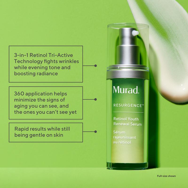 Murad Retinol Youth Renewal Wrinkle Serum - Larger Size for Skin Repair and Renewal