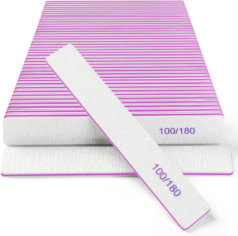 30 Pack  Files, 100 180 Grit Double Sides  File Manicure Tools, Emery Board  File for  Nails and  Nails, Professional  File Kit