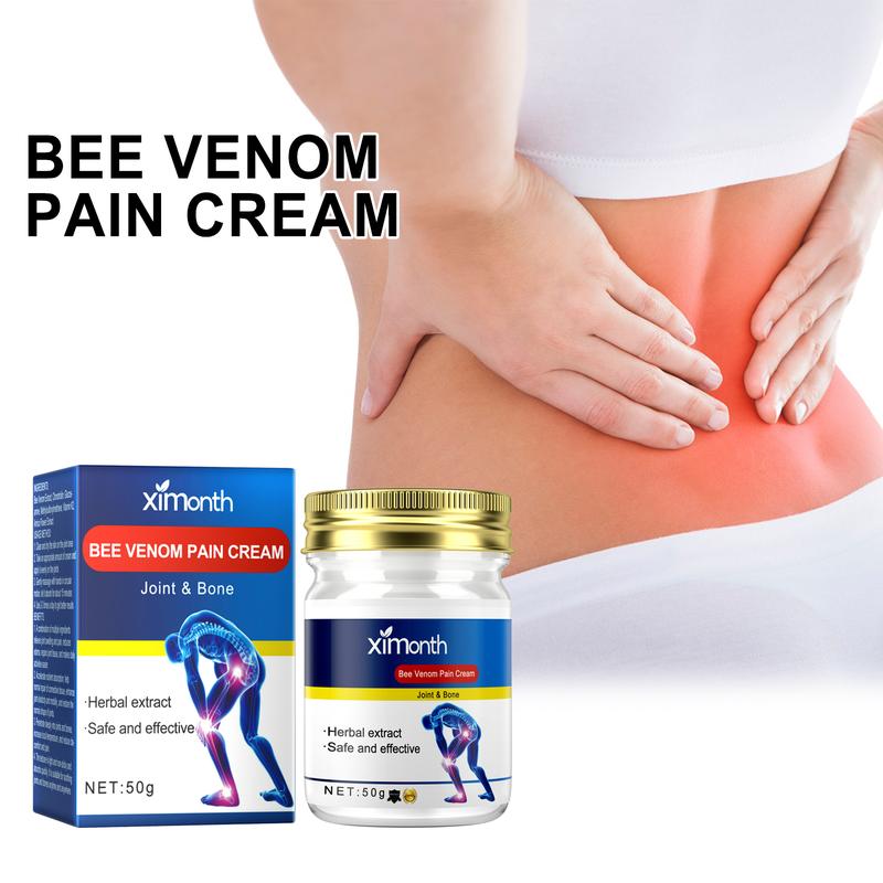 Bee Venom Joint Care Cream Relieves Lumbar Knee Muscle Pain and Muscle Soreness Joint Care Cream Soothing Essential Oil Cream Anti inflammatory and Anti swelling Promoting Repair  for Lower Back, Neck, Hands, Knees and Shoulders