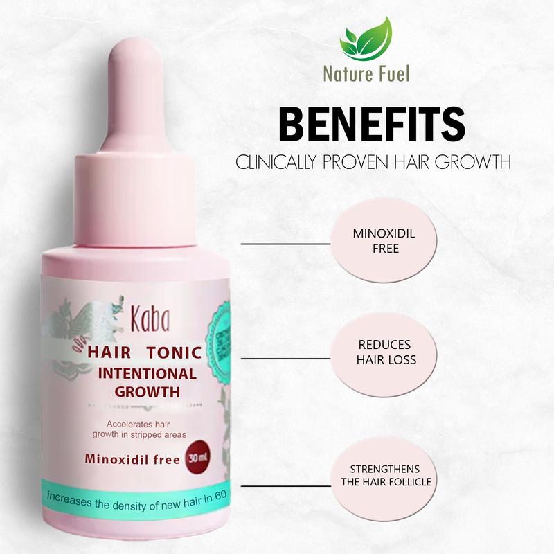 KABA Intensive Growth Hair Tonic Natural Hair Growth and Thickness Stimulant Reduces Hair loss and Strengthens Hair Flower Haircare