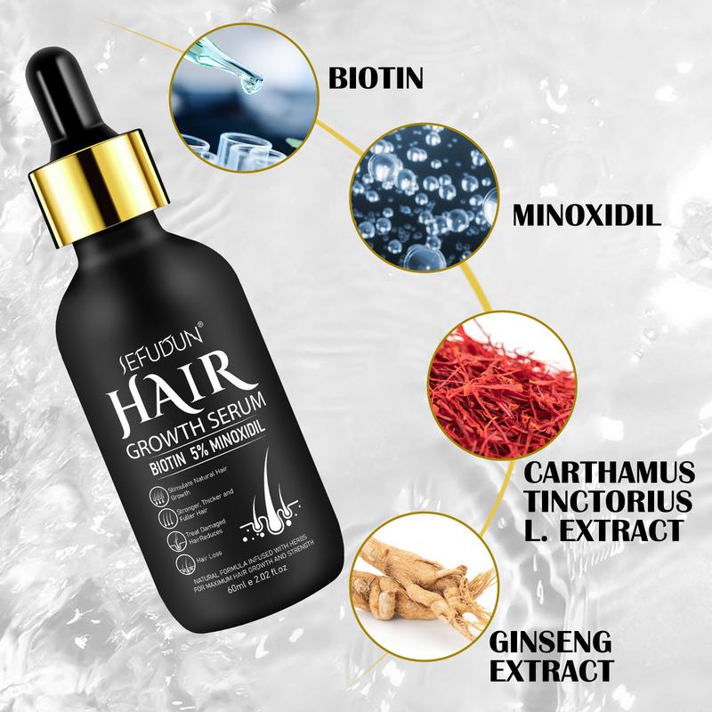 Sefudun 5 % Minoxidil Hair Serum, 60ml Available morning and evening