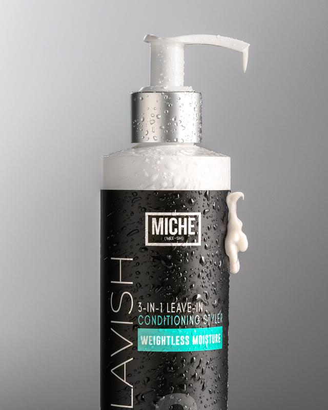 LAVISH 3-in-1 Leave-In Conditioning Styler  8 fl oz | Moisturizes, Strengthens, Detangles, and Softens Dry Hair | Weightless Moisture - Miche Beauty