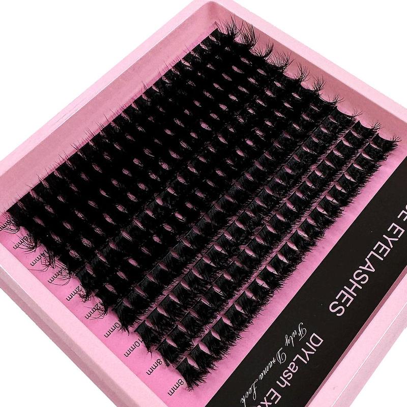 Mixed Length Eyelash Extensions, 200pcs box Individual False Eyelashes, Reusable Eyelash Extensions, Self Grafting Curl Eyelashes for Women & Girls, Christmas Gift